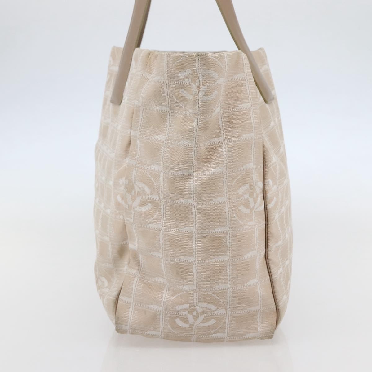 Chanel Travel Line Tote Nylon, BEIGE, NYLON, Tote bag