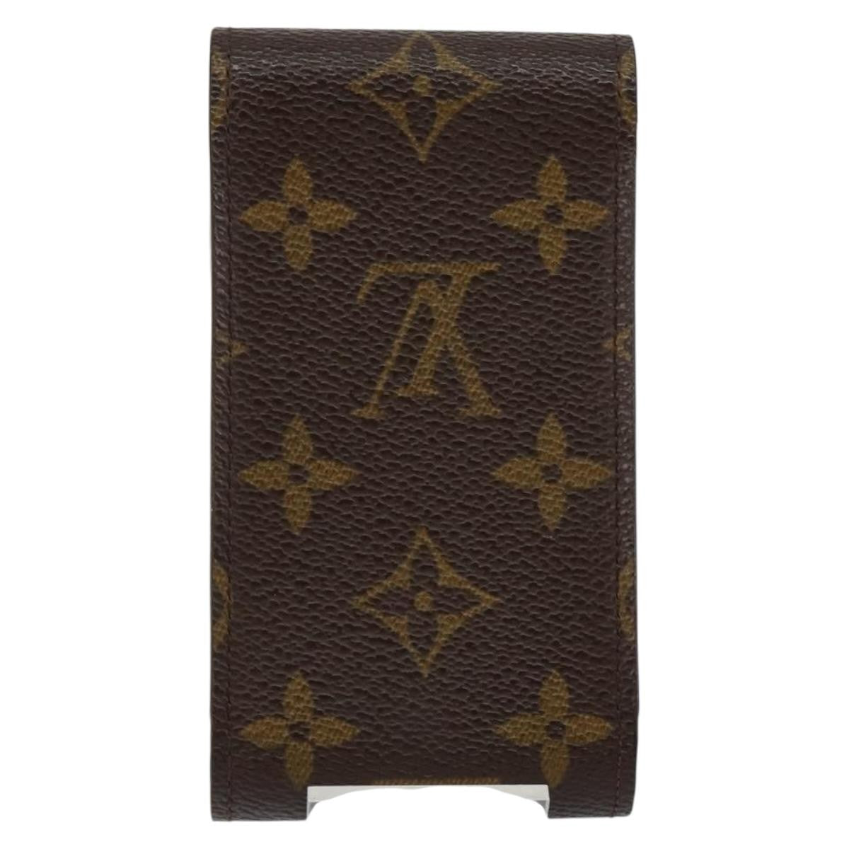 Louis Vuitton Etui Cigarette Case Monogram canvas, BROWN, CANVAS, Toiletry Case