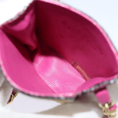 Chanel Chain Cigarette Case Pony Hair and Leather, PINK, LEATHER, Clutche & pouche