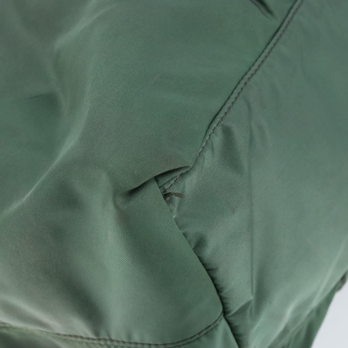 Prada Convertible Bow Tote Tessuto, GREEN, NYLON, Handbag