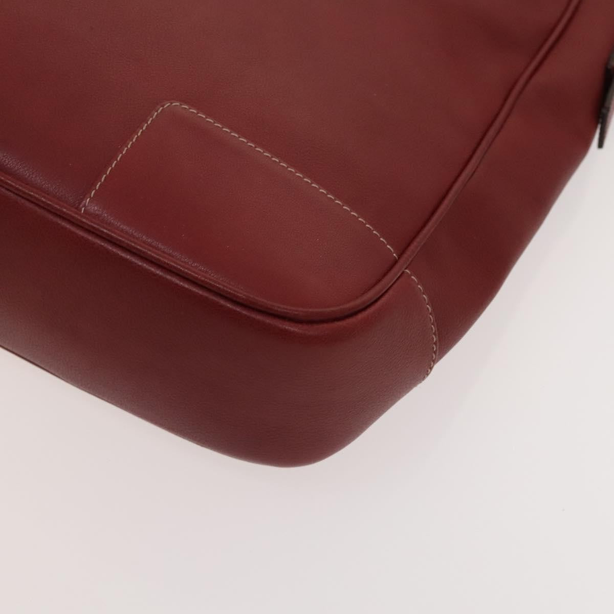 Loewe Anagram handbag Leather, RED, LEATHER, Handbag