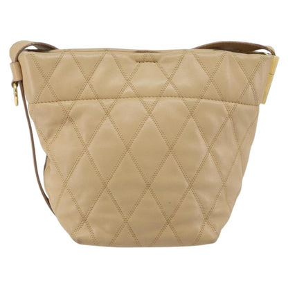 Givenchy GV Bucket Bag Quilted Leather, BEIGE, LEATHER, Shoulder bag
