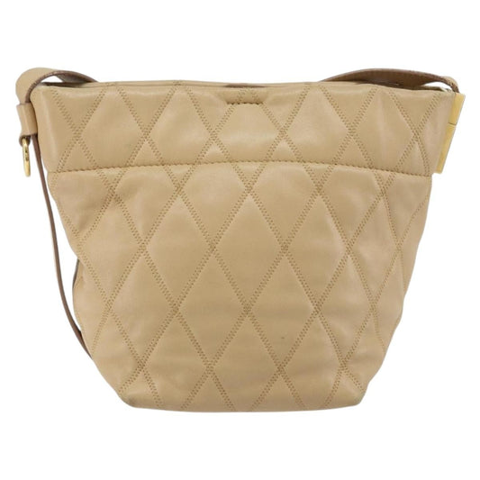 Givenchy GV Bucket Bag Quilted Leather, BEIGE, LEATHER, Shoulder bag
