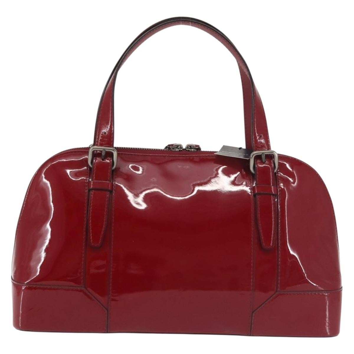 Burberry Vintage Handbag Patent leather, RED, PATENT_LEATHER, Handbag