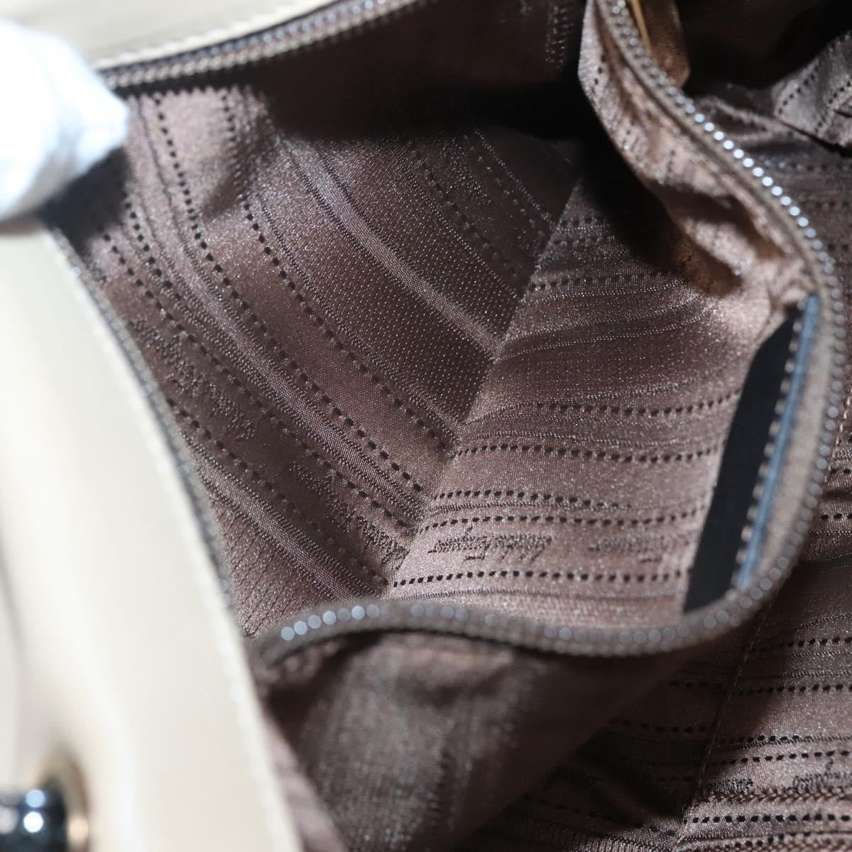 Salvatore Ferragamo Vala Shoulder Bag Leather, BEIGE, LEATHER, Shoulder bag