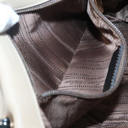 Salvatore Ferragamo Vala Shoulder Bag Leather, BEIGE, LEATHER, Shoulder bag