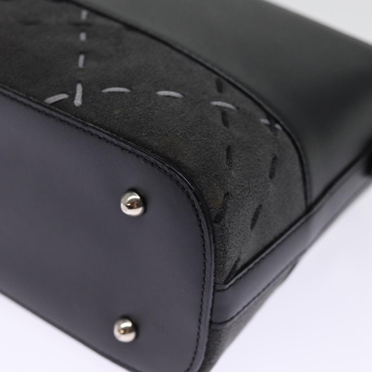 Burberry Vintage Shoulder Bag Leather, BLACK, LEATHER, Shoulder bag