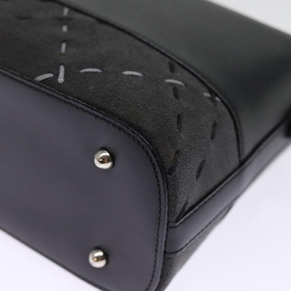 Burberry Vintage Shoulder Bag Leather, BLACK, LEATHER, Shoulder bag