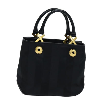 Salvatore Ferragamo Vintage Handbag Canvas, BLACK, CANVAS, Handbag