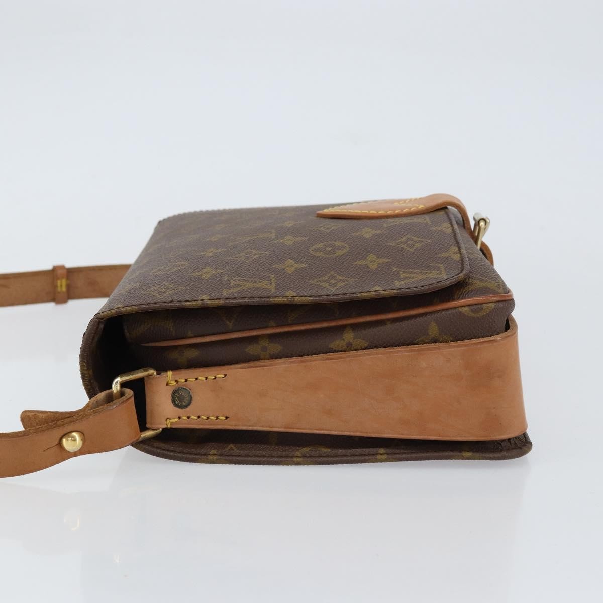 Louis Vuitton Cartouchiere Handbag Monogram Canvas, BROWN, CANVAS, Shoulder bag