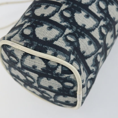 Christian Dior Vintage Trotter Pouch Canvas, NAVY, CANVAS, Clutche & pouche