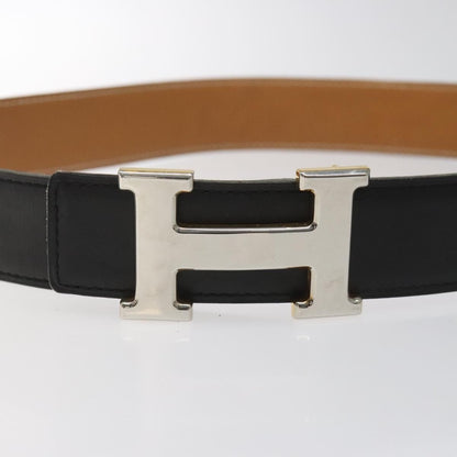 Hermes Constance Belt Leather, BLACK, LEATHER, Belts