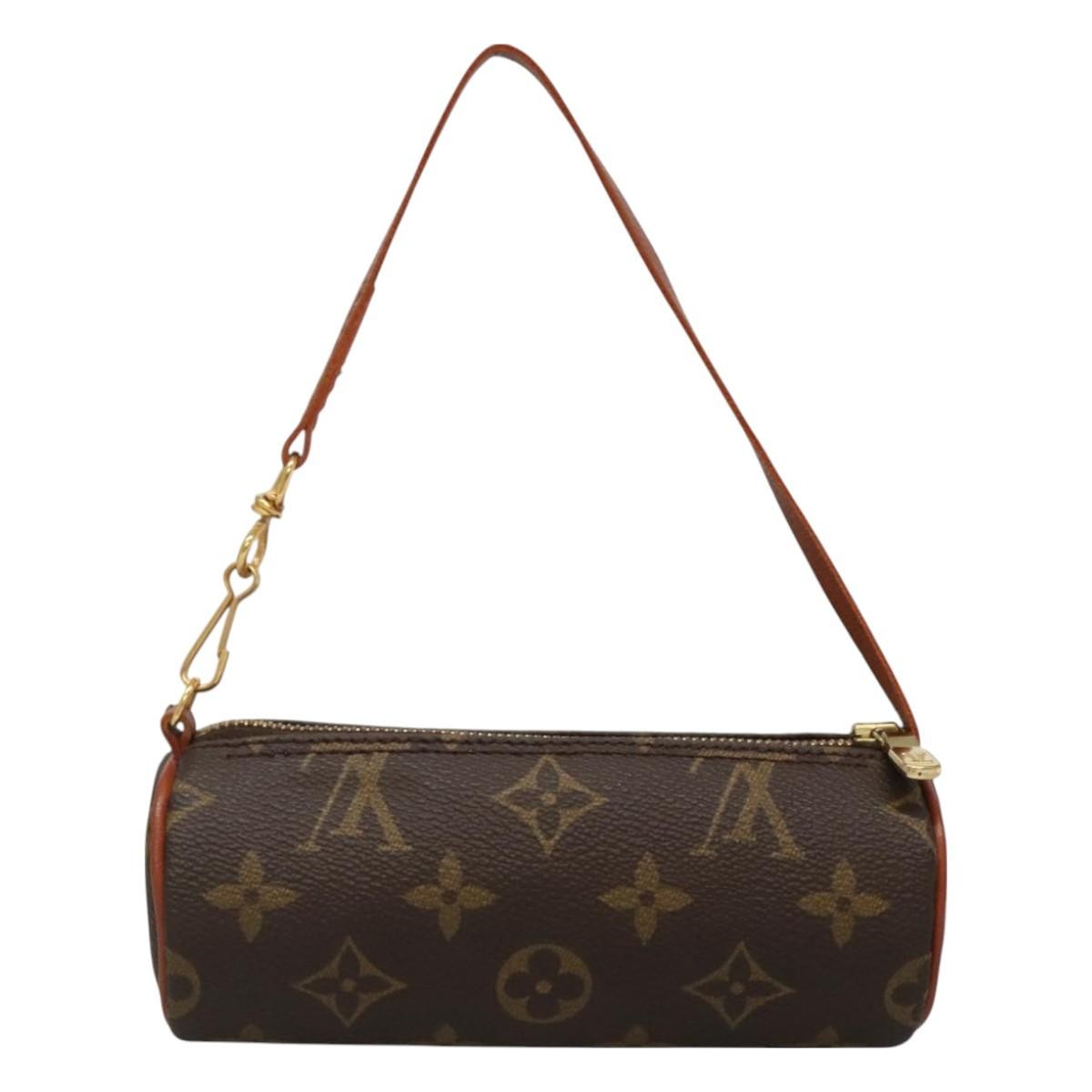 Louis Vuitton Papillon Pochette Monogram Canvas, BROWN, CANVAS, Handbag