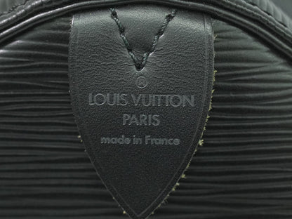 Louis Vuitton Speedy Handbag Epi Leather, BLACK, LEATHER, Handbag