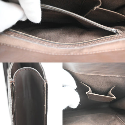 Louis Vuitton Sac Plat Bag Epi Leather, BROWN, LEATHER, Tote bag