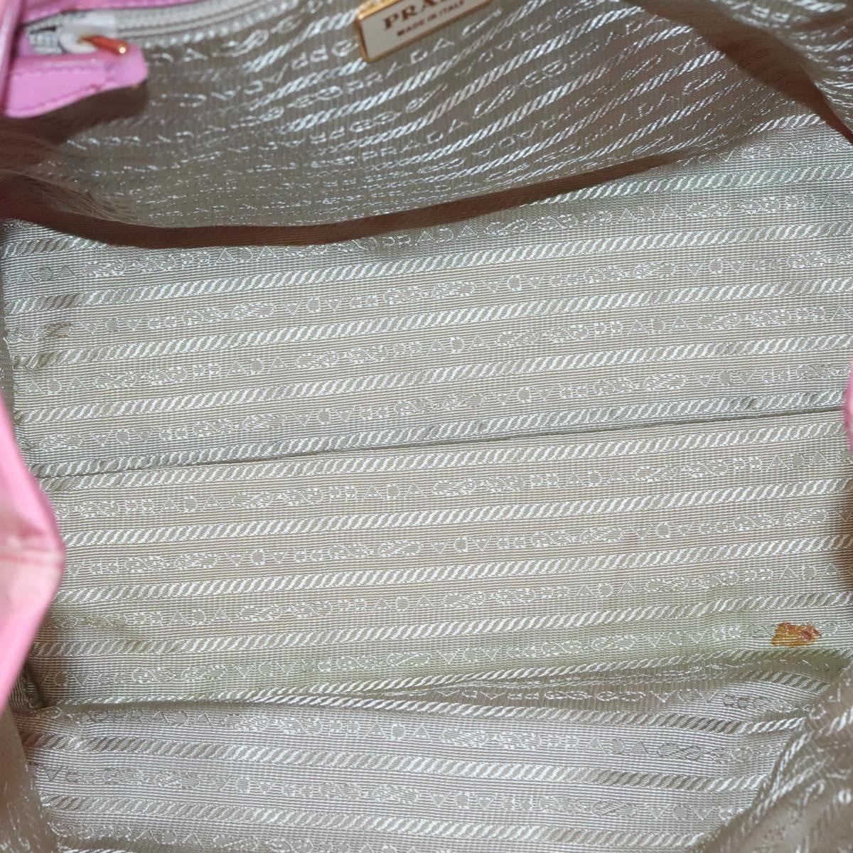 Prada Bow Tote Tessuto with Leather, PINK, NYLON, Tote bag