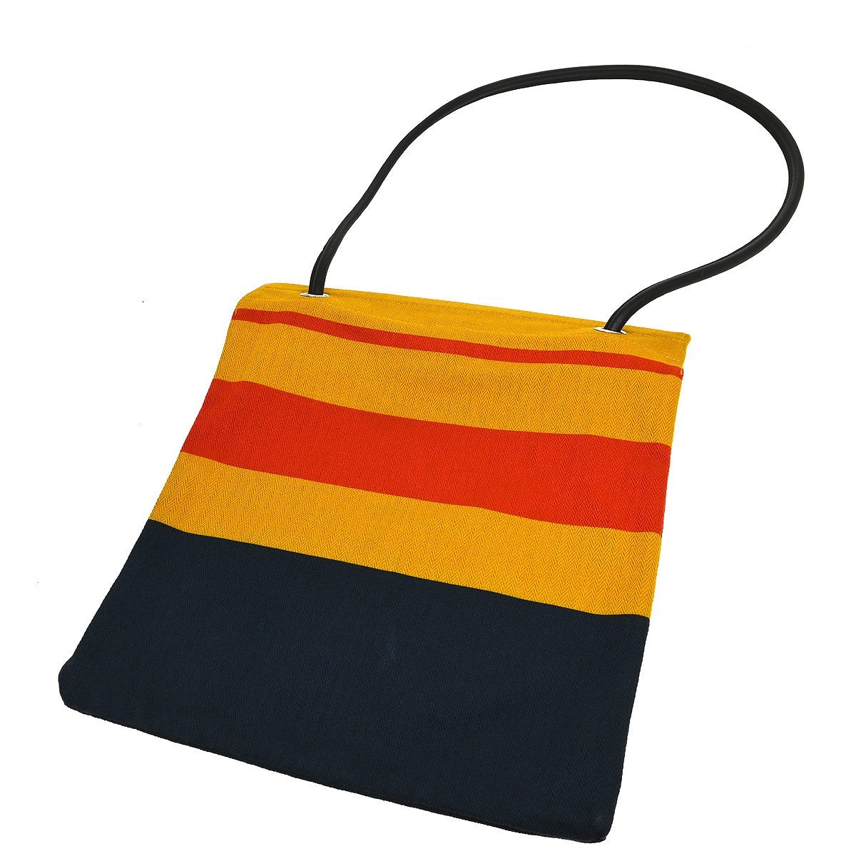 Hermes Cabas Tote Toile with Leather, Multicolour, Cotton, Shoulder Bag