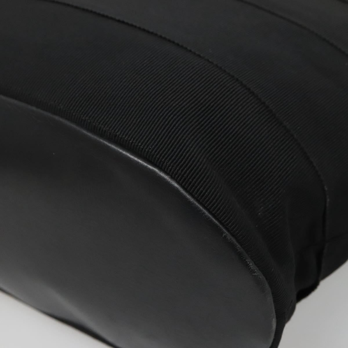 Salvatore Ferragamo Vala Shoulder Bag Canvas, BLACK, CANVAS, Shoulder bag