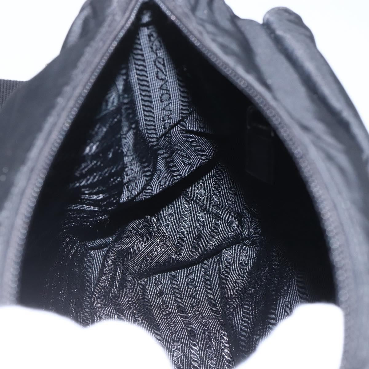 Prada Buckle Messenger Bag Tessuto, BLACK, NYLON, Shoulder bag