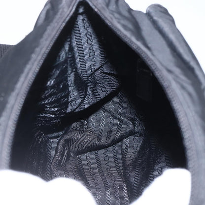 Prada Buckle Messenger Bag Tessuto, BLACK, NYLON, Shoulder bag