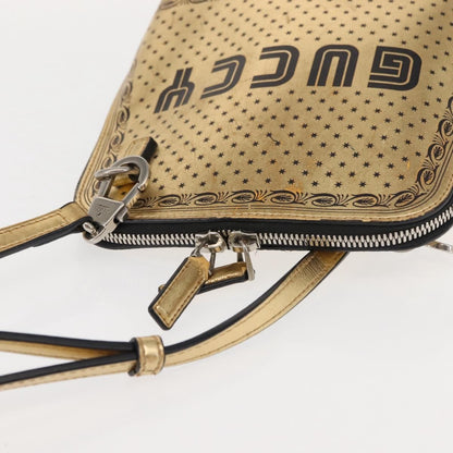 Gucci Dome Crossbody Bag Limited Edition Printed Leather, GOLD, LEATHER, Crossbody bag