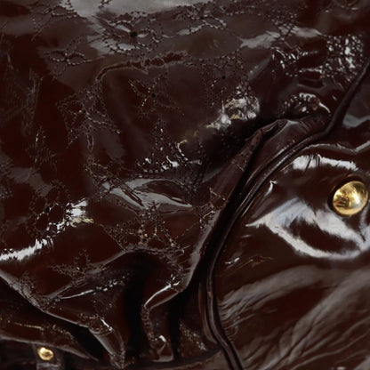 Louis Vuitton L Hobo Surya Leather, BROWN, PATENT_LEATHER, Tote bag
