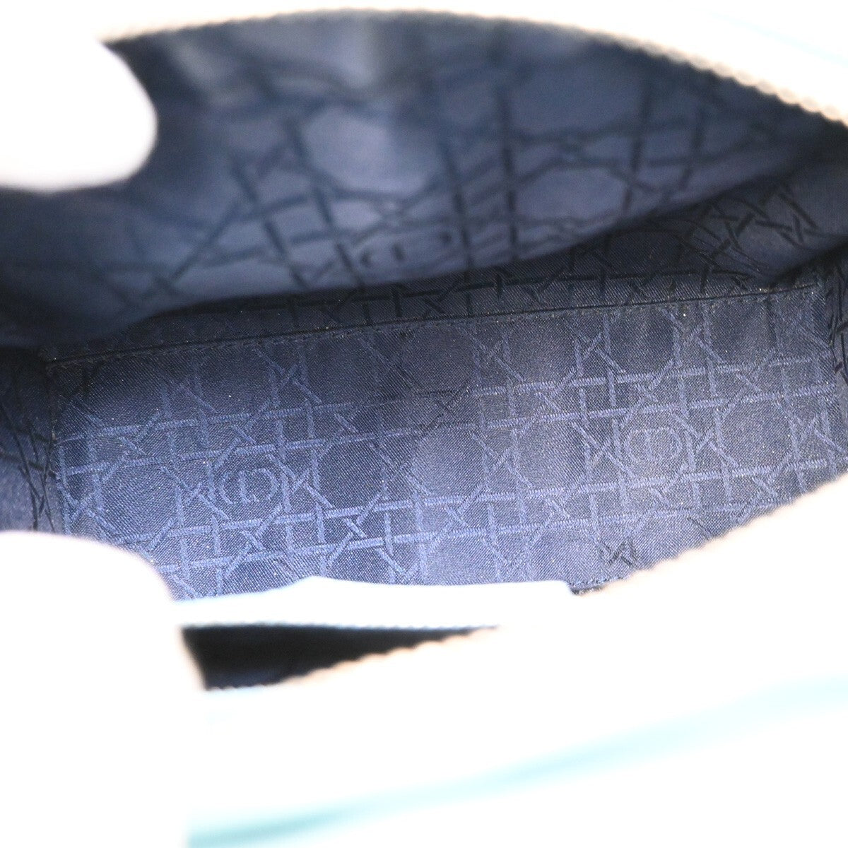 Christian Dior Lady Dior Bag Leather, BLUE, LEATHER, Handbag