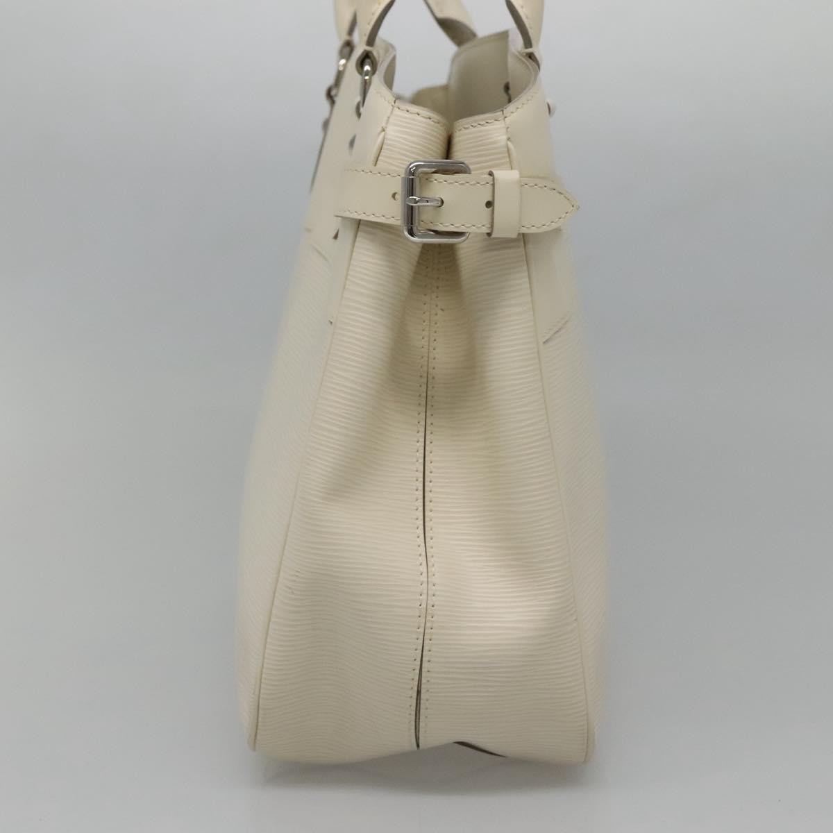 Louis Vuitton Passy Tote Epi Leather, WHITE, LEATHER, Tote bag