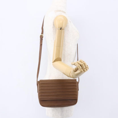 Loewe Flap Messenger Bag Leather, BROWN, LEATHER, Shoulder bag