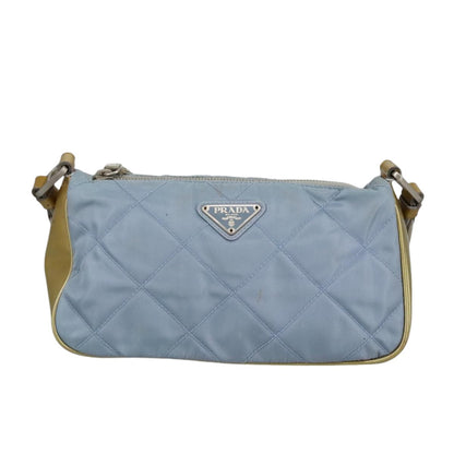 Prada Vintage Shoulder Bag Tessuto, BLUE, NYLON, Shoulder bag