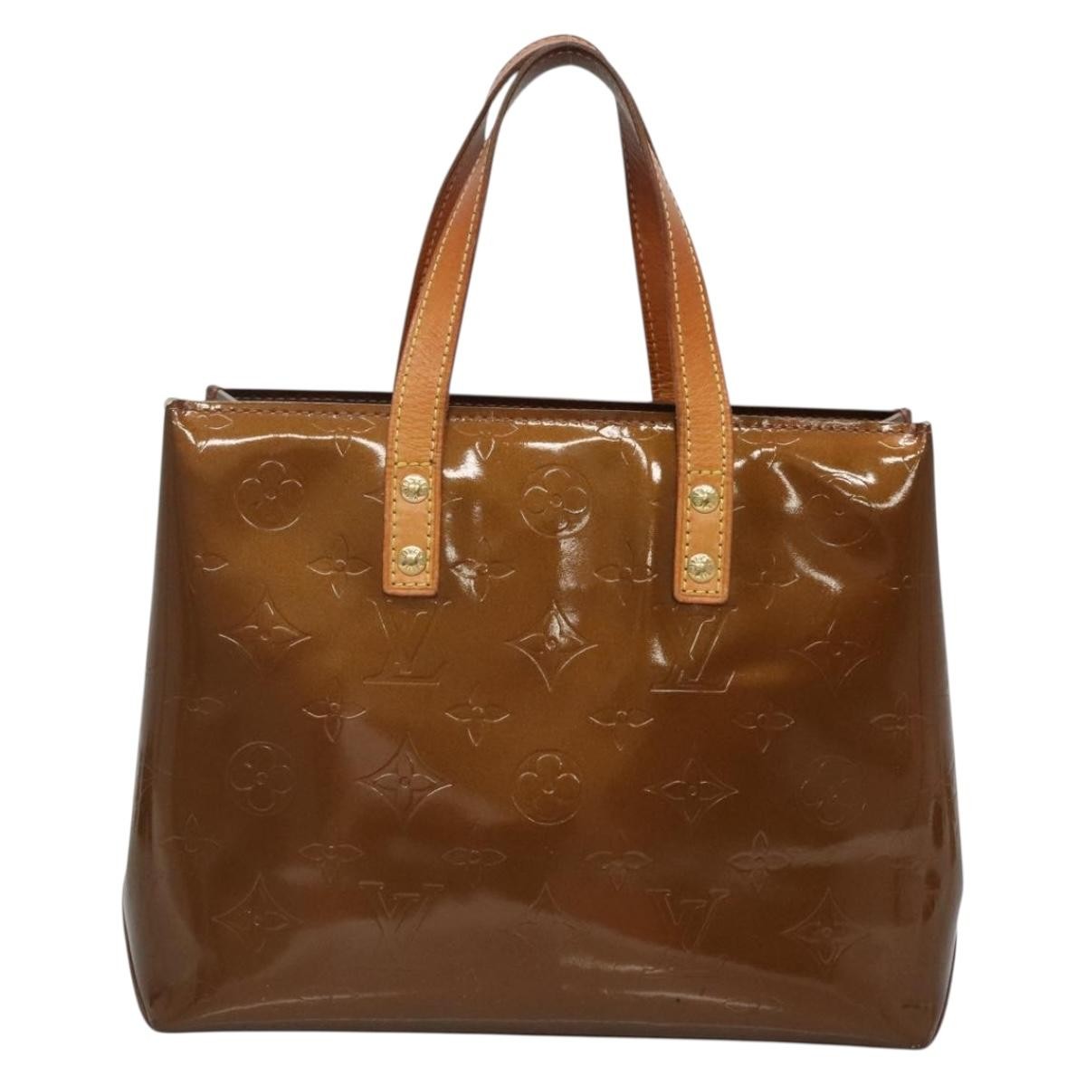 Louis Vuitton Reade Handbag Monogram Vernis, BROWN, PATENT_LEATHER, Handbag