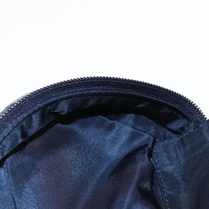 Christian Dior Saddle Zip Pouch Diorissimo Canvas, NAVY, CANVAS, Clutche & pouche
