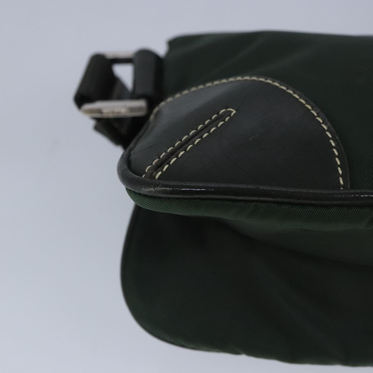 Prada Waist Bag Nylon and leather, KHAKI, NYLON, Shoulder bag