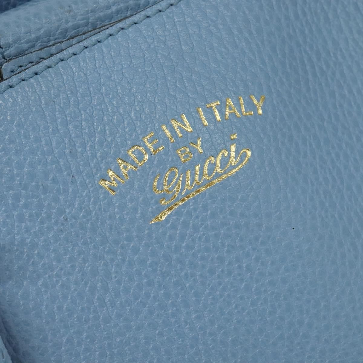 Gucci Swing Tote Leather, BLUE, LEATHER, Tote bag