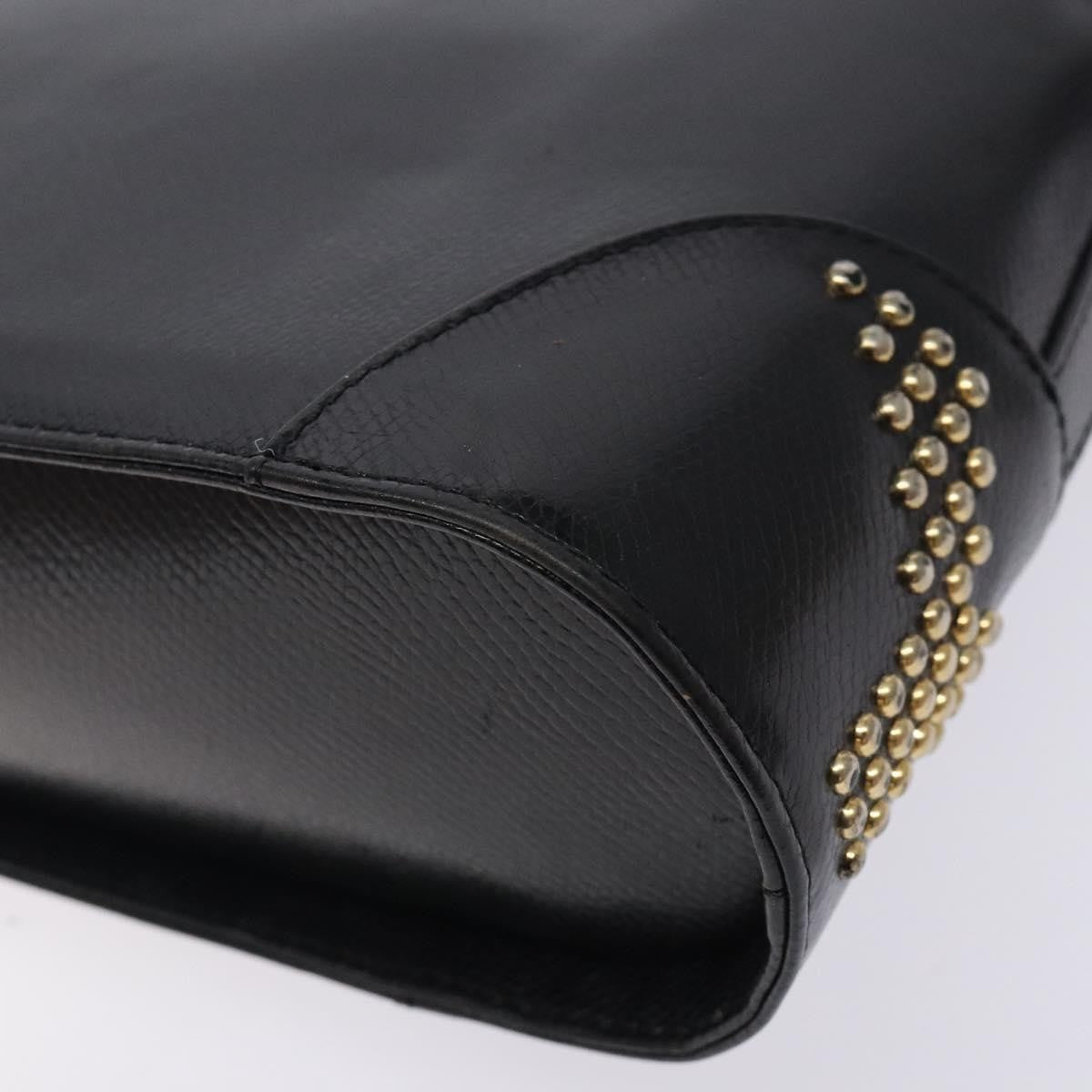 Saint Laurent Vintage Shoulder Bag Leather, BLACK, LEATHER, Shoulder bag