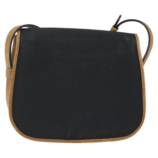 Celine Vintage Triomphe Shoulder Bag Canvas, BLACK, CANVAS, Shoulder bag