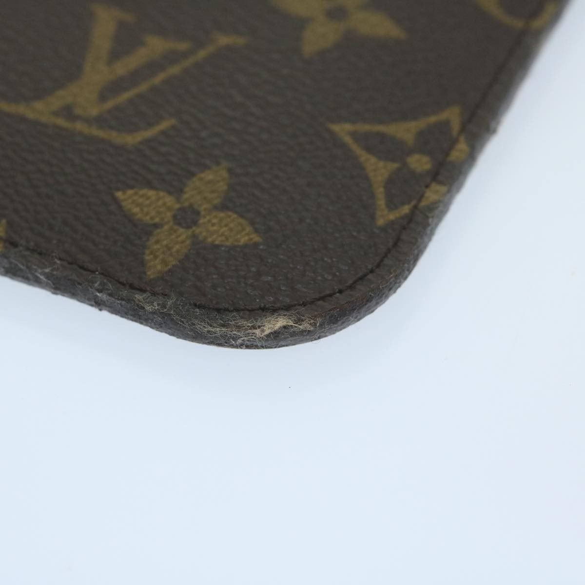 Louis Vuitton Neverfull Pochette Monogram Canvas, BROWN, CANVAS, Tote bag