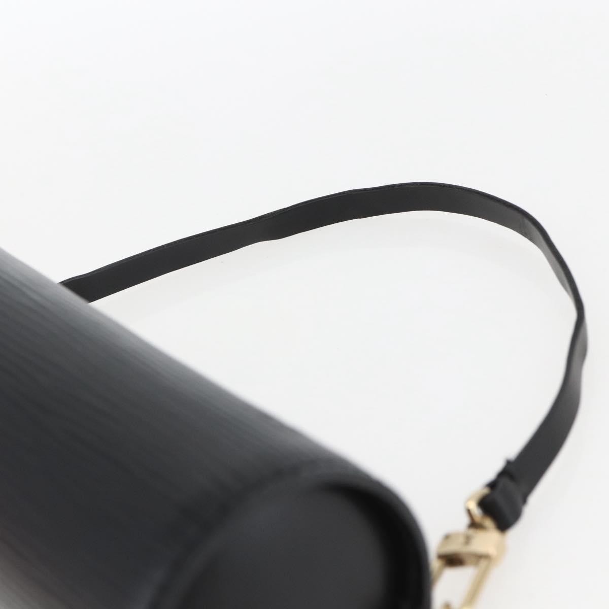 Louis Vuitton Soufflot Pochette Epi Leather, BLACK, LEATHER, Clutche & pouche