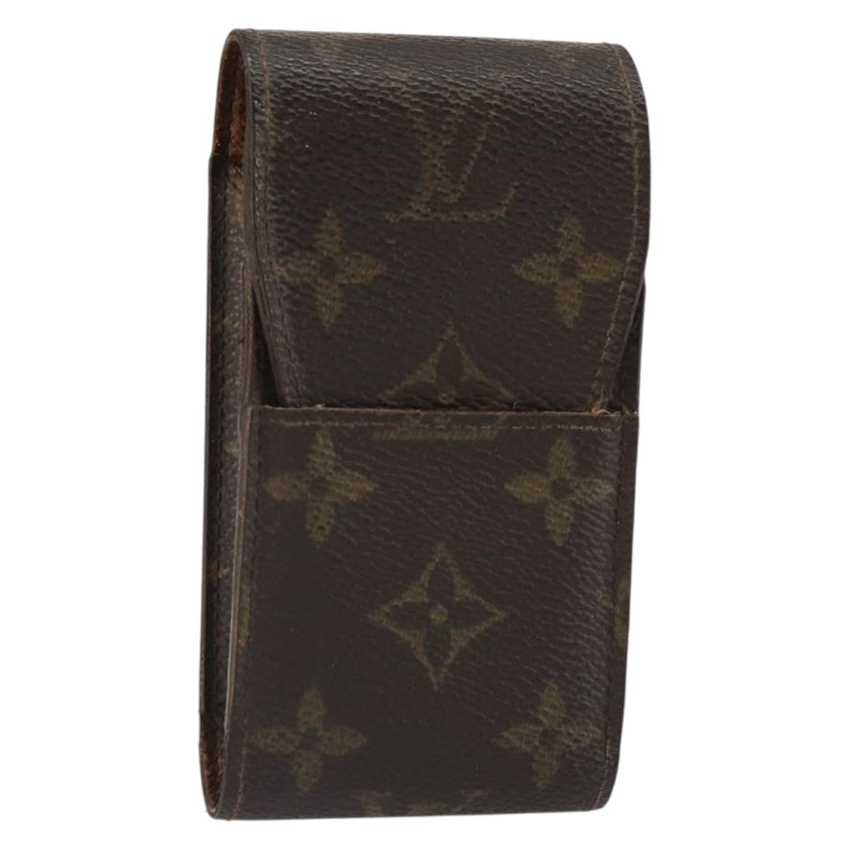 Louis Vuitton Cigarette Case Monogram Canvas, BROWN, CANVAS, Clutche & pouche