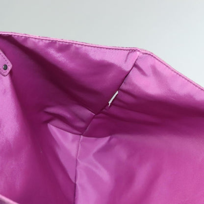 Bottega Veneta Intrecciolusion Tote Printed Nylon, PURPLE, NYLON, Tote bag