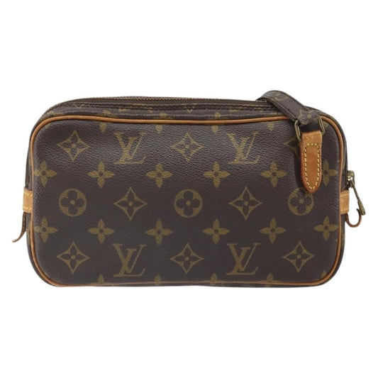 Louis Vuitton Pochette Marly Bandouliere Bag Monogram Canvas, BROWN, CANVAS, Shoulder bag