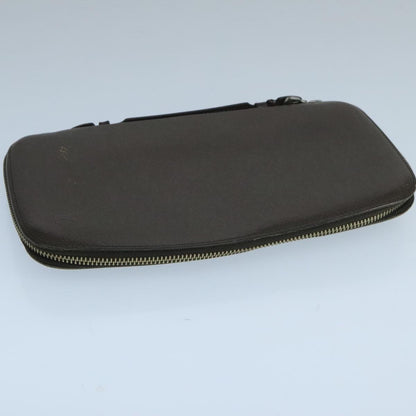 Louis Vuitton Atoll Organizer Wallet Taiga Leather, BROWN, LEATHER, Clutche & pouche
