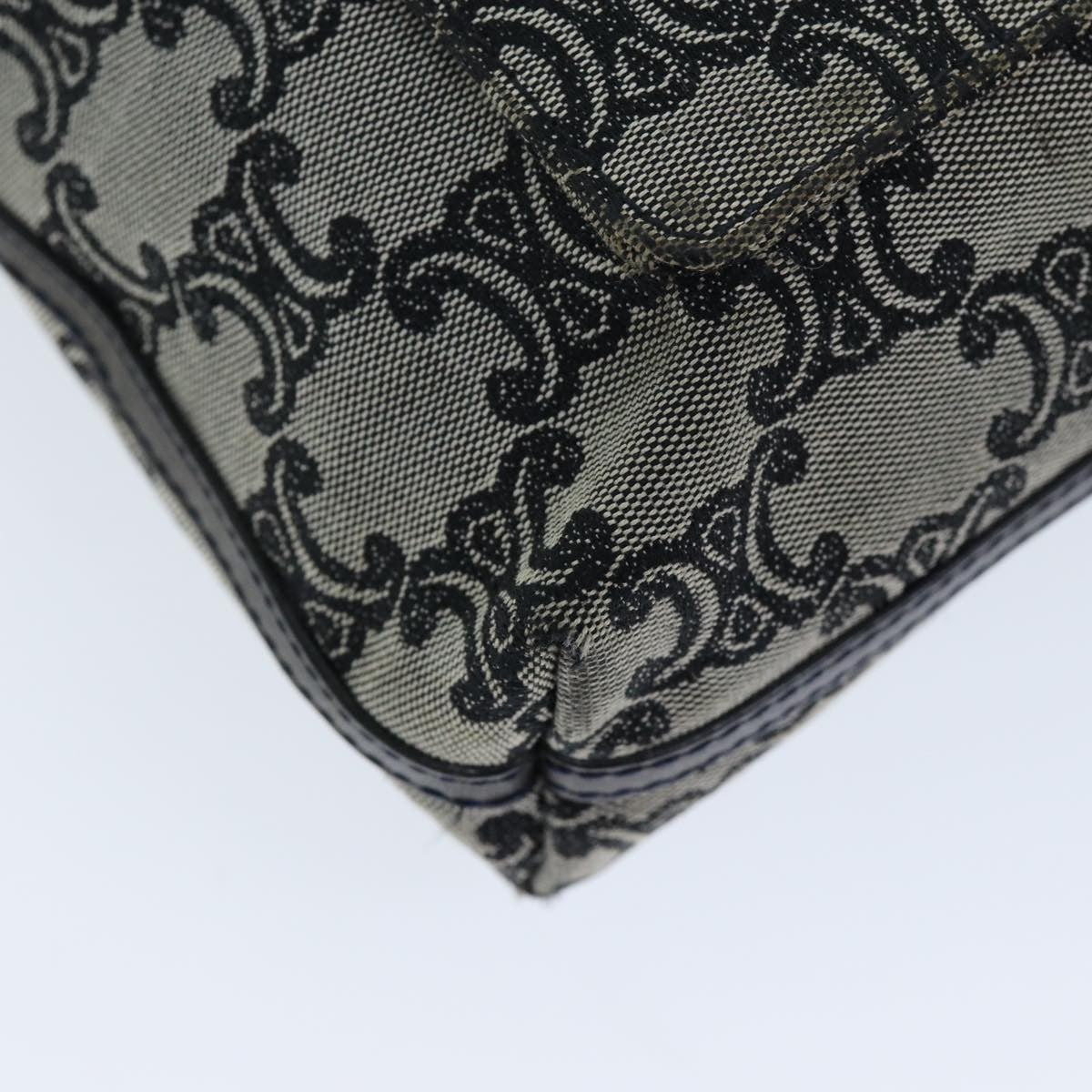 Celine Vintage Triomphe Shoulder Bag Canvas, GRAY, CANVAS, Shoulder bag