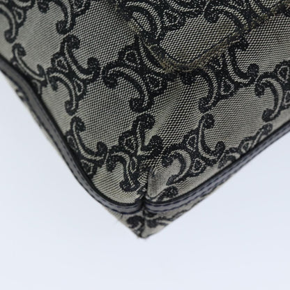 Celine Vintage Triomphe Shoulder Bag Canvas, GRAY, CANVAS, Shoulder bag