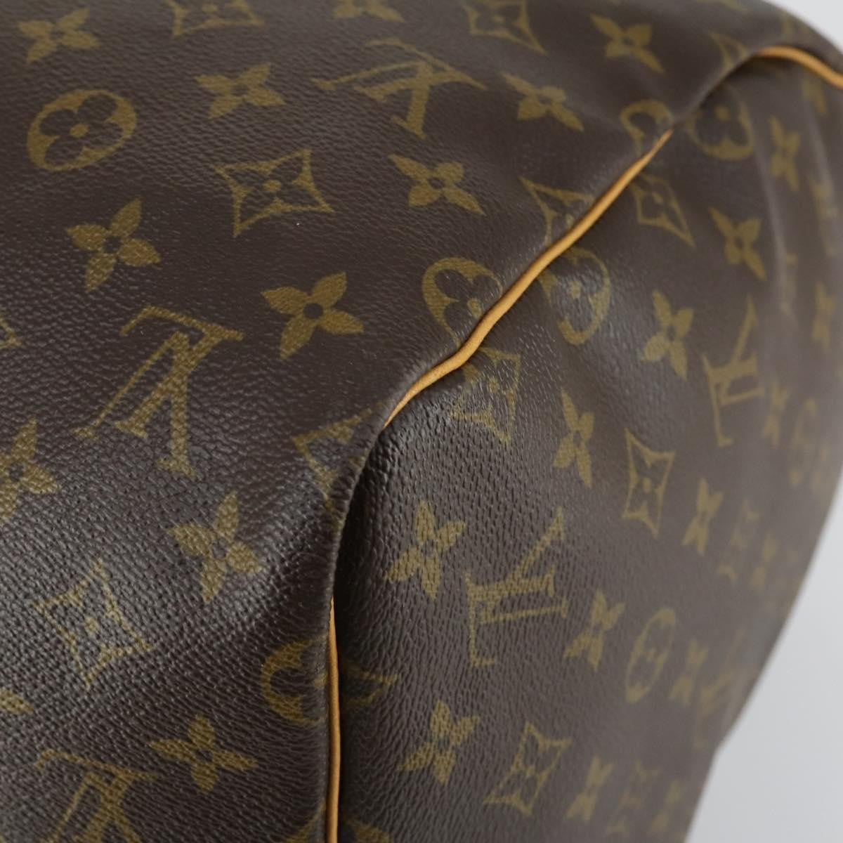 Louis Vuitton Keepall Bag Monogram Canvas, BROWN, CANVAS, Travel bag