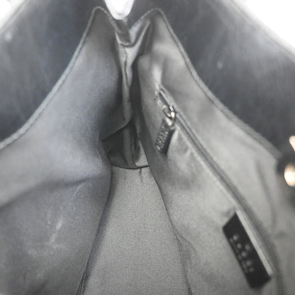 Gucci Double Pocket Tote GG Canvas, BLACK, CANVAS, Shoulder bag