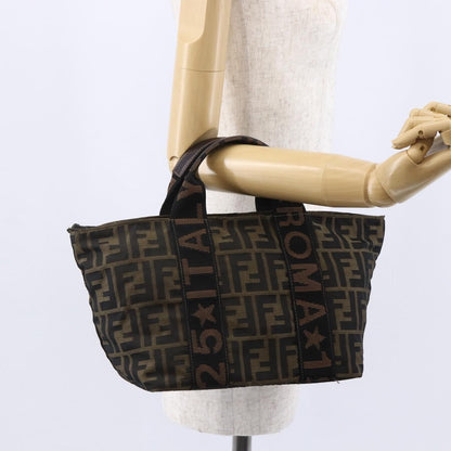 Fendi Zucca Tote bag FF motif, BROWN, CANVAS, Tote bag