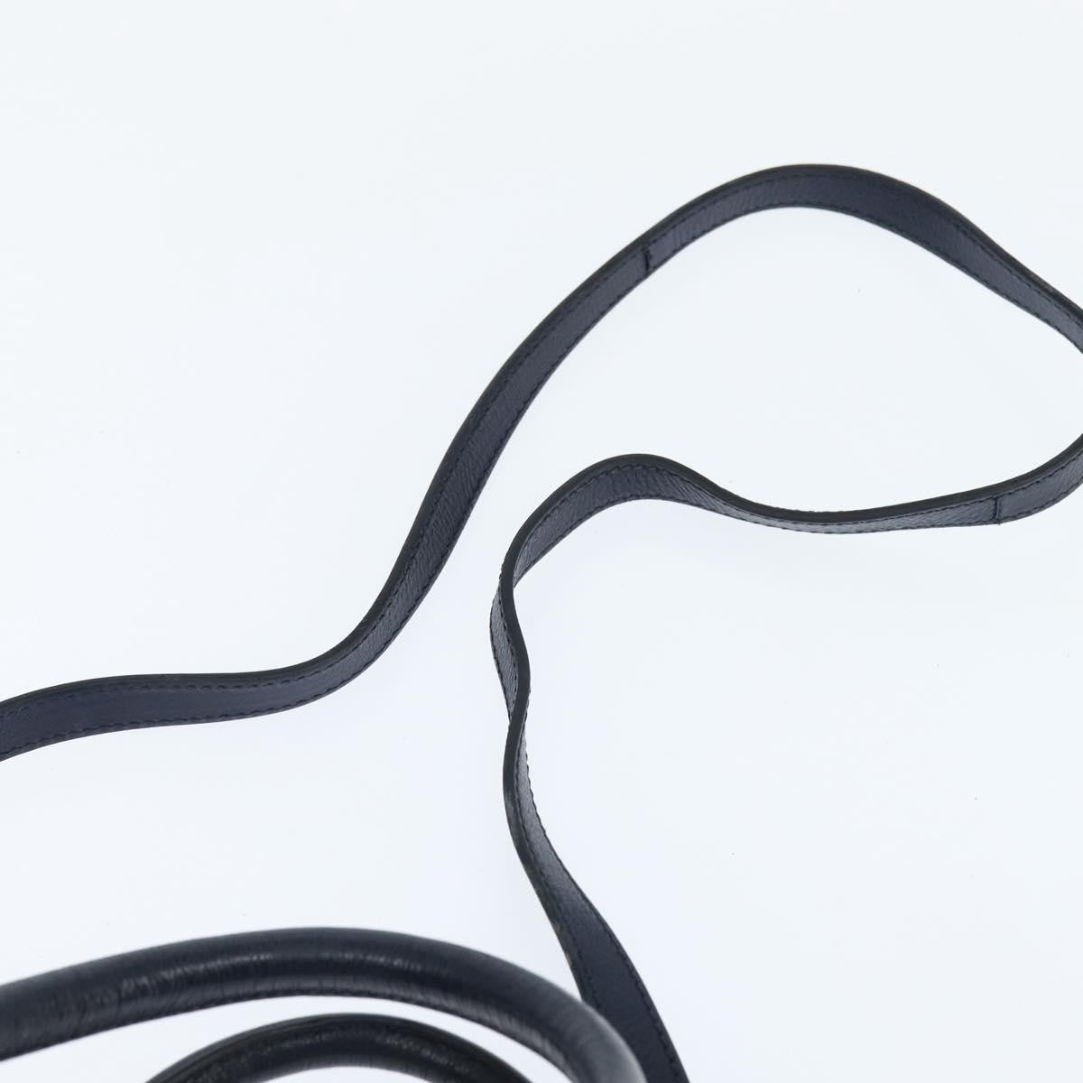 Prada Cuir Convertible Shopping Tote Leather, NAVY, LEATHER, Handbag