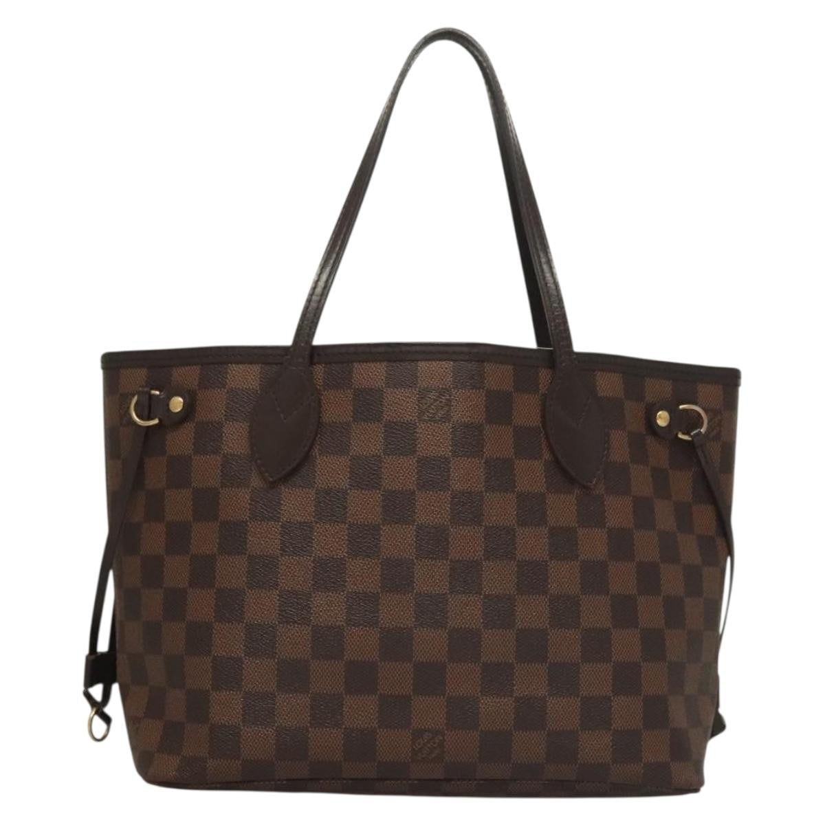 Louis Vuitton Neverfull Tote Damier, BROWN, CANVAS, Tote bag