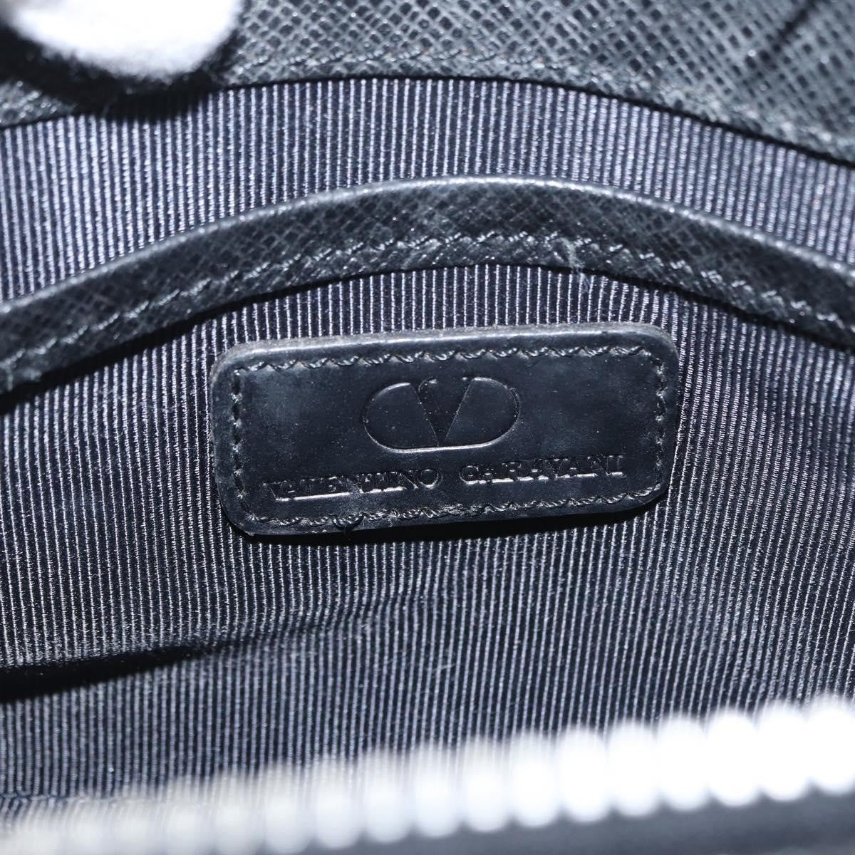 Valentino Garavani Pochette Leather, BLACK, LEATHER, Clutche & pouche